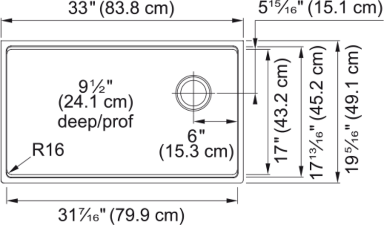 Franke Franke Maris Fragranite Undermount Workcentre Sink 33"