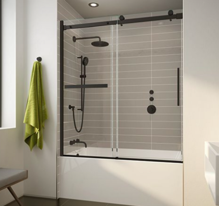 Fleurco Fleurco Novara Plus Tub Door Matte Black