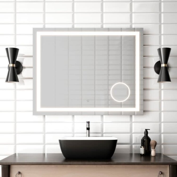 Kalia Kalia Effect Rectangular LED Mirror w/ Magnifying