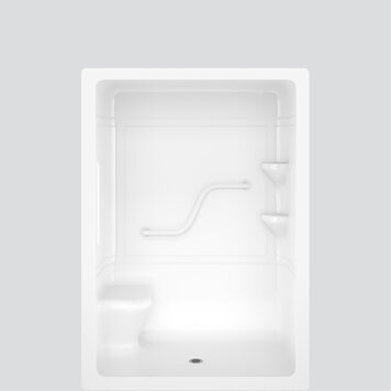 Longevity Longevity AL2263 60" 3pc Shower Centre Drain No Seat