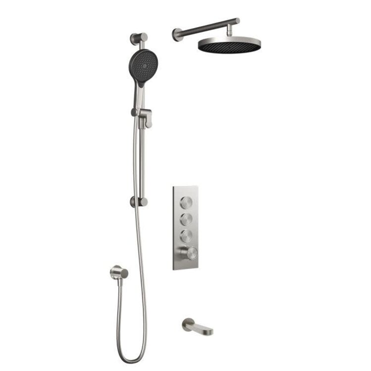 Kalia Kalia Sten Push-Button TB3 Plus Shower Kit
