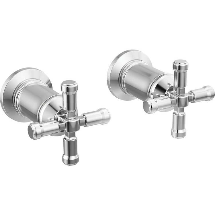 Delta Broderick Wall-Mount Lav CROSS Handles Only