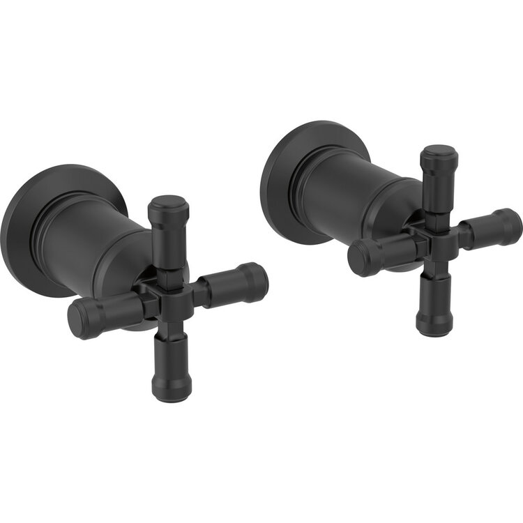 Delta Broderick Wall-Mount Lav CROSS Handles Only