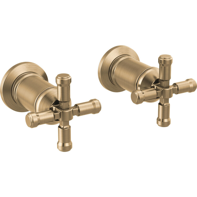Delta Broderick Wall-Mount Lav CROSS Handles Only
