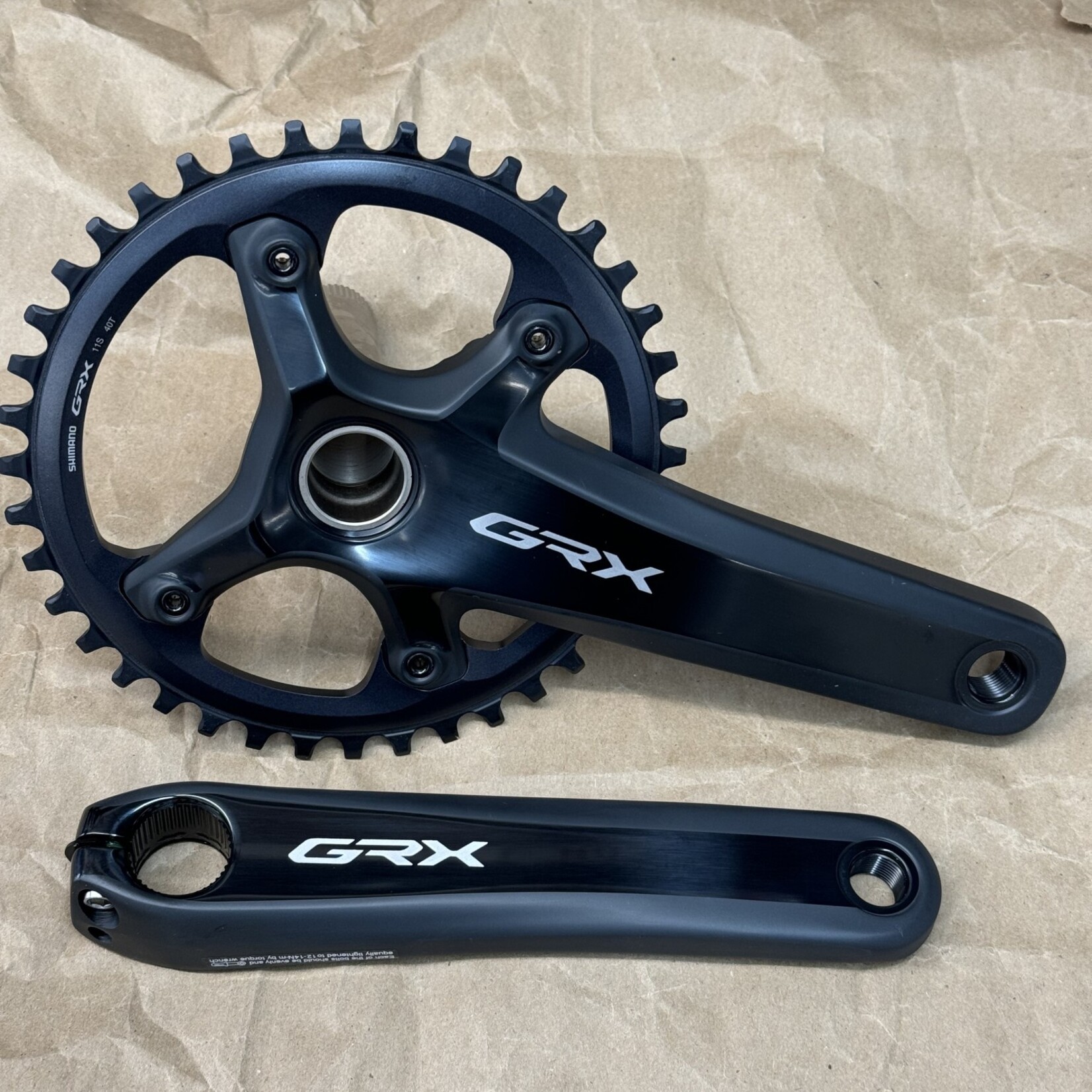 Shimano SHIMANO,GRX RX810 SERIES 11-SPEED CRANKSET,SHIM CKST,GRX,170,40,FC-RX810-1,SINGLE,11 SPD BLACK