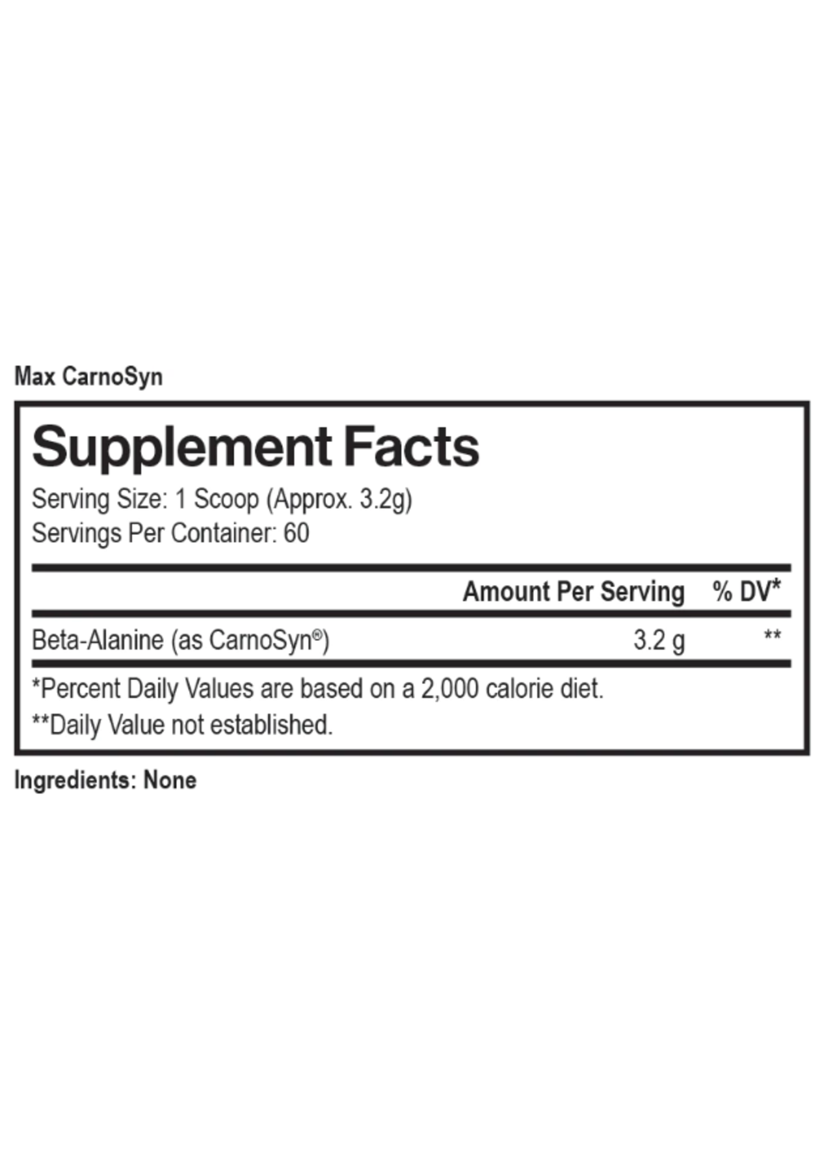 Max Muscle Carnosyn Beta Alanine 192g