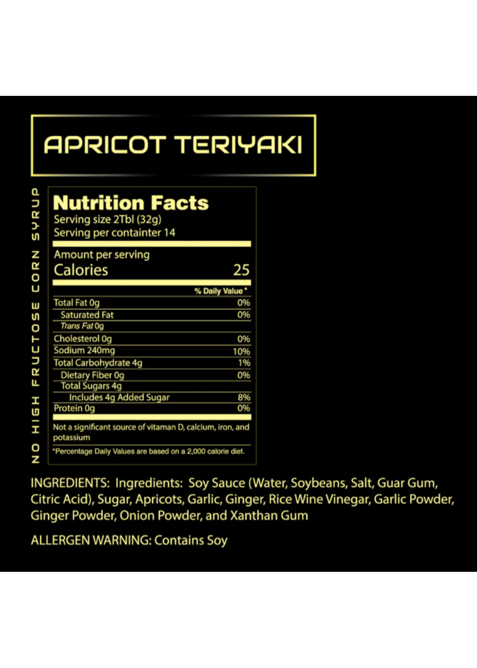 Feast Mode Feast Mode Sauces Apricot Teriyaki