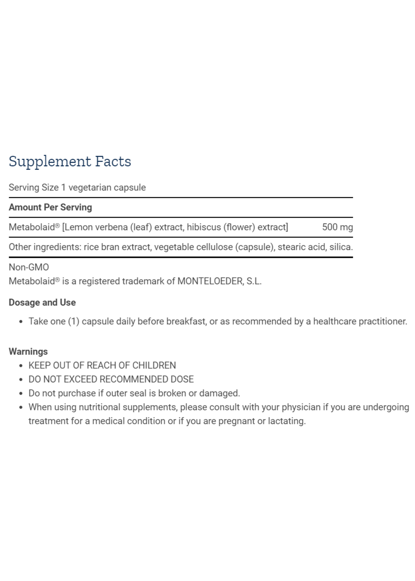 Life Extension Life Extension Body Trim and Appetite Control