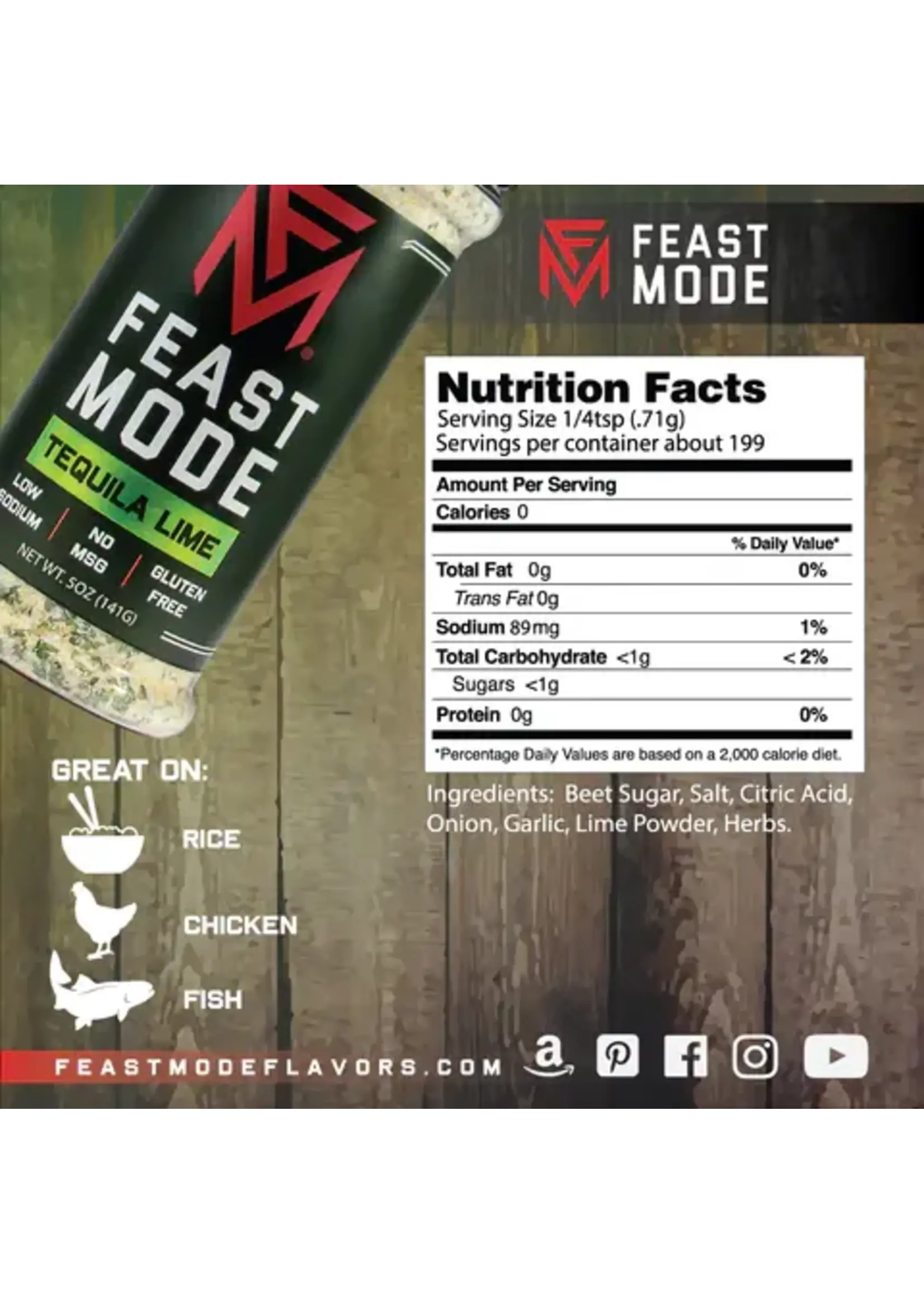 Feast Mode Feast Mode Seasonings Tequila Lime