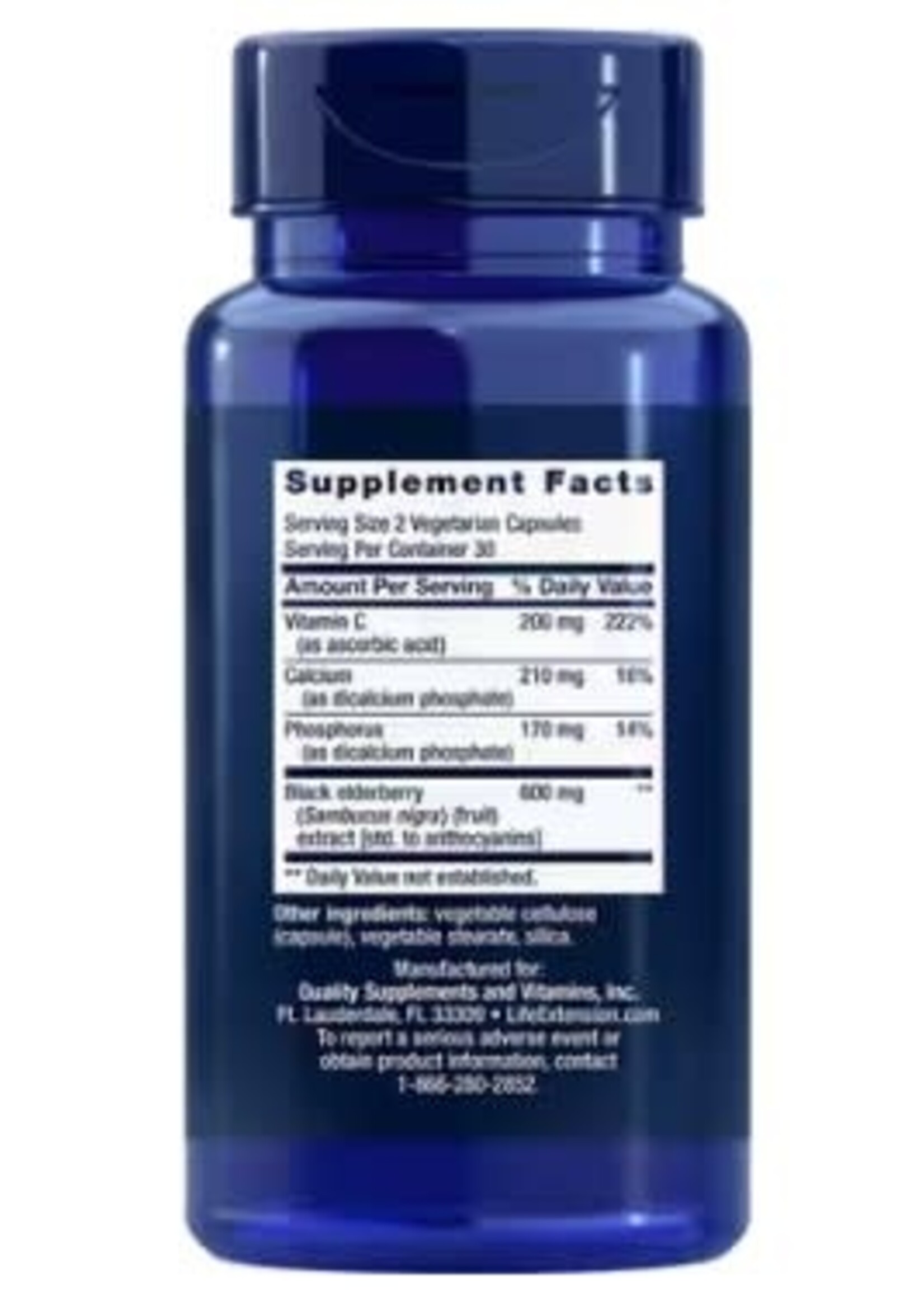 Life Extension Life Extension Black Elderberry + Vitamin C