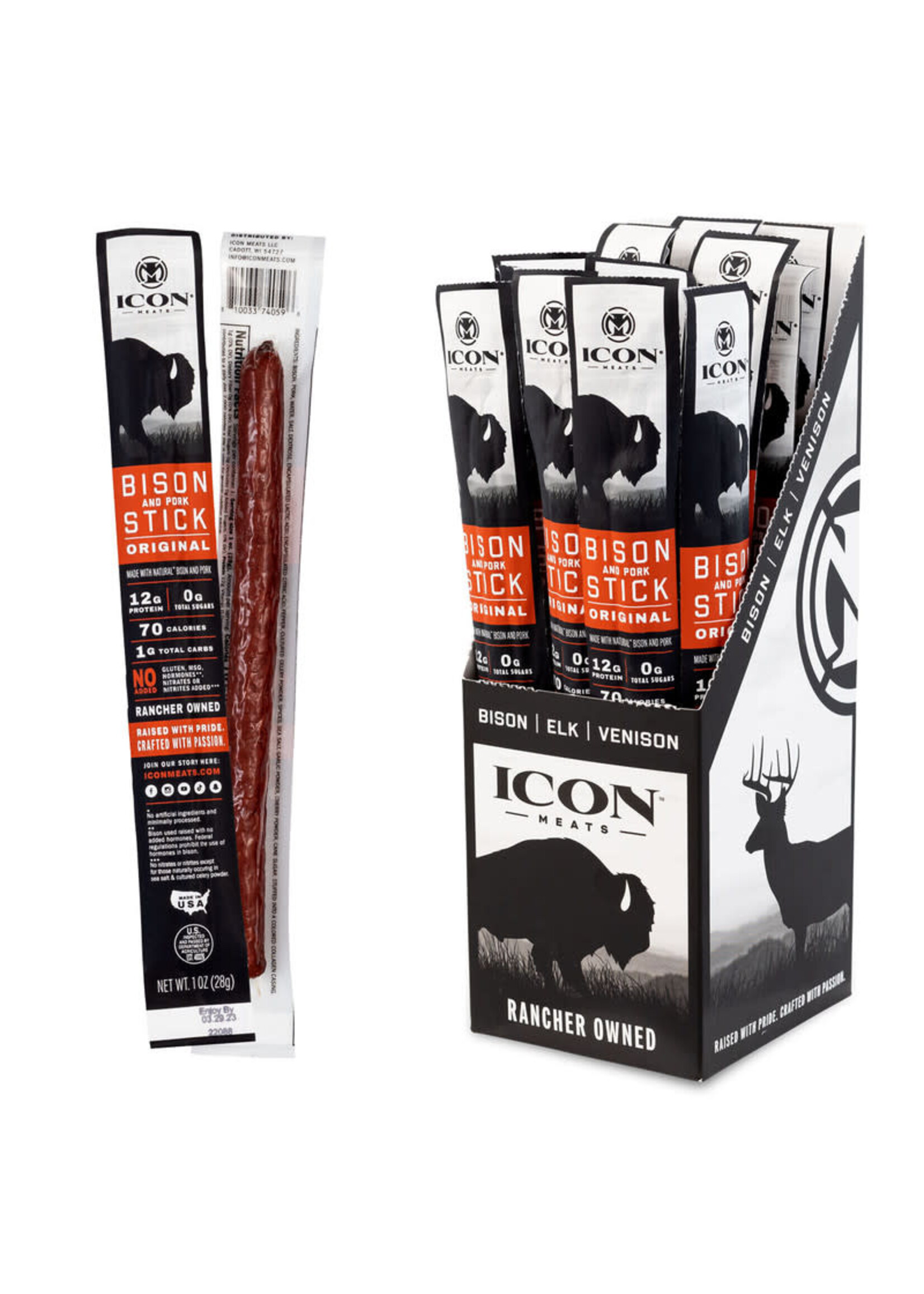 Icon Icon Bison and Pork Stick Original