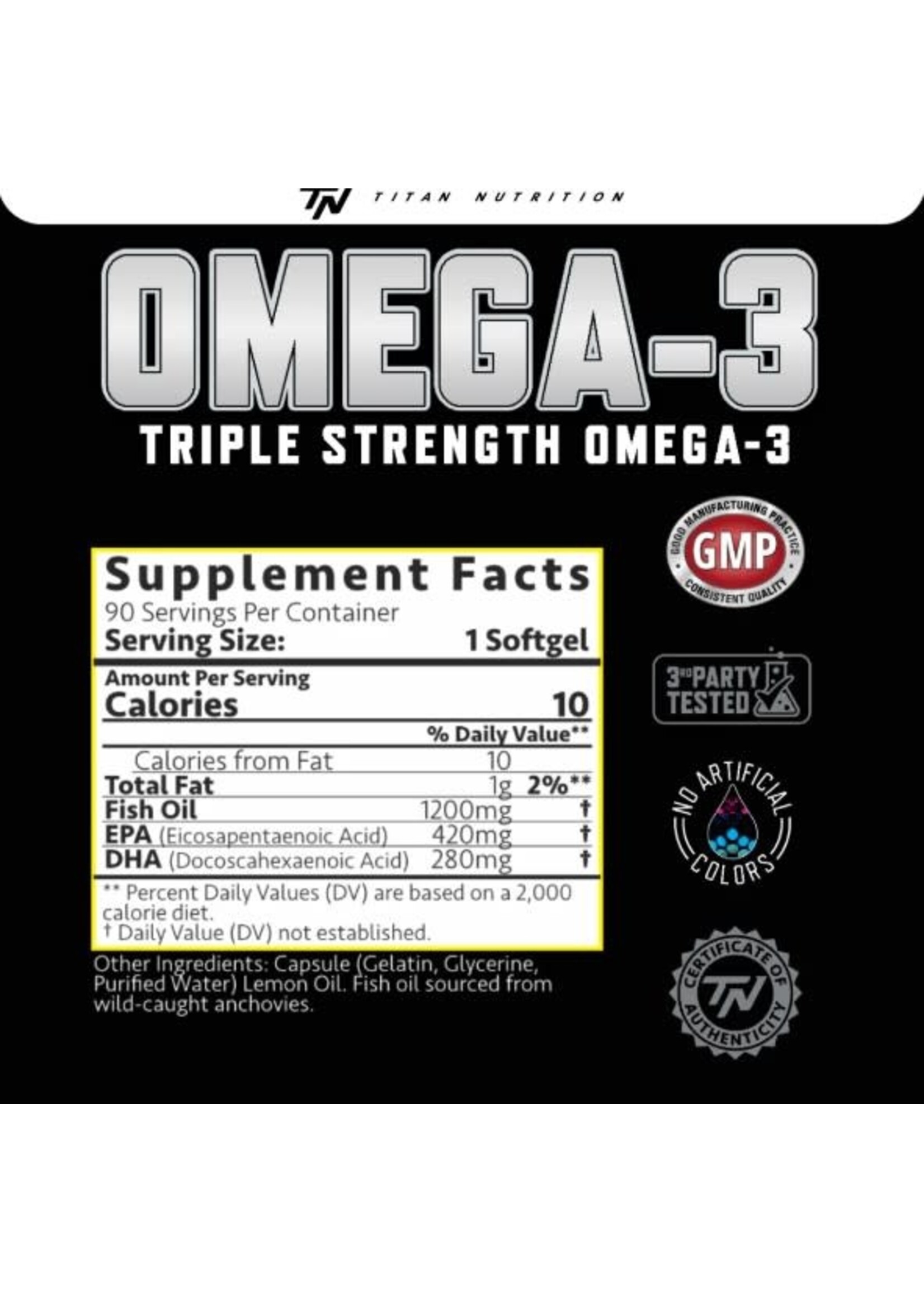 Titan Titan Omega 3 Lemon Infused