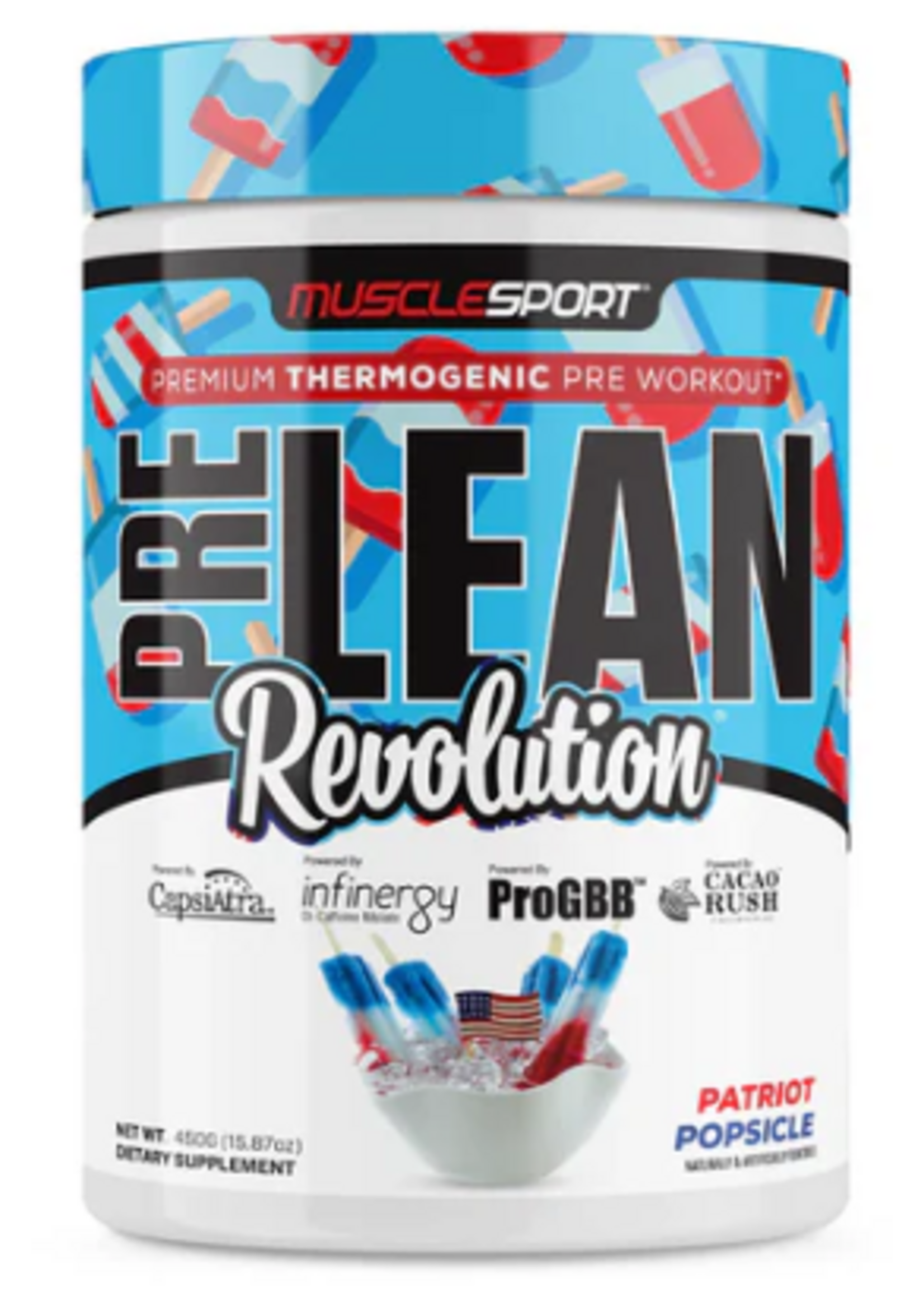 Muscle Sport Pre Lean Revolution Patriot Popsicle