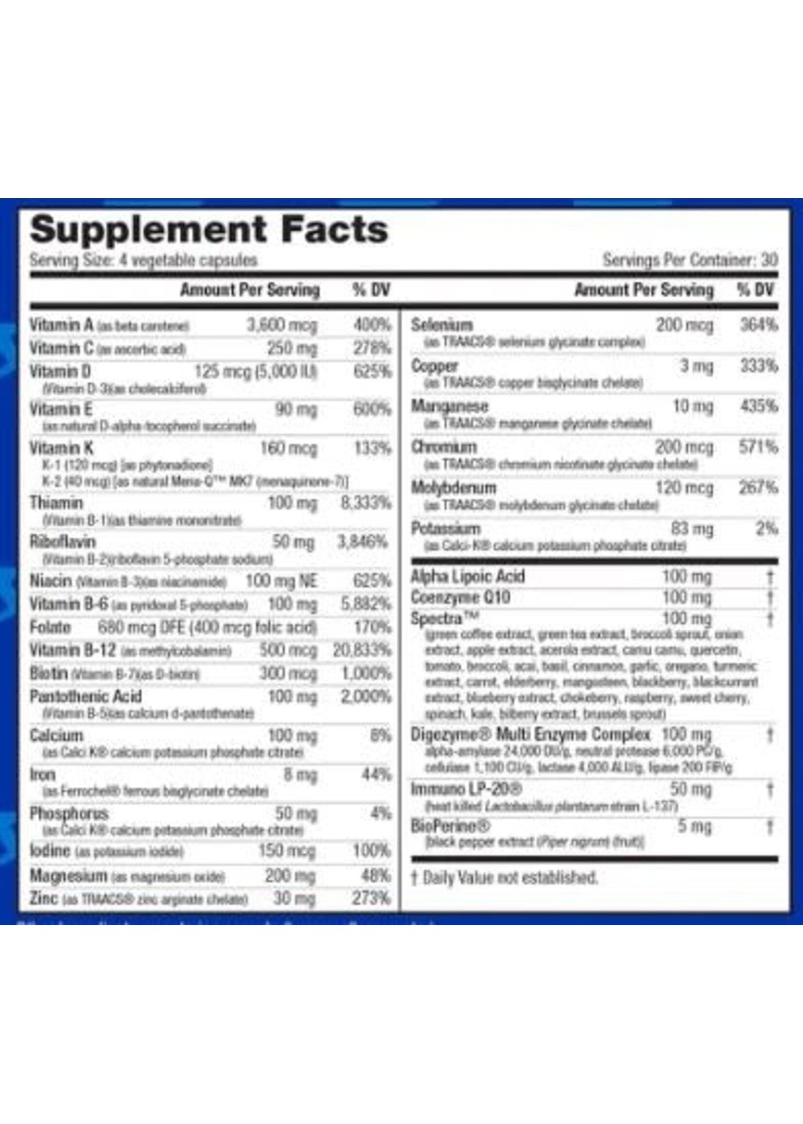 Nutra Bio EndureElite Vitamin Elite