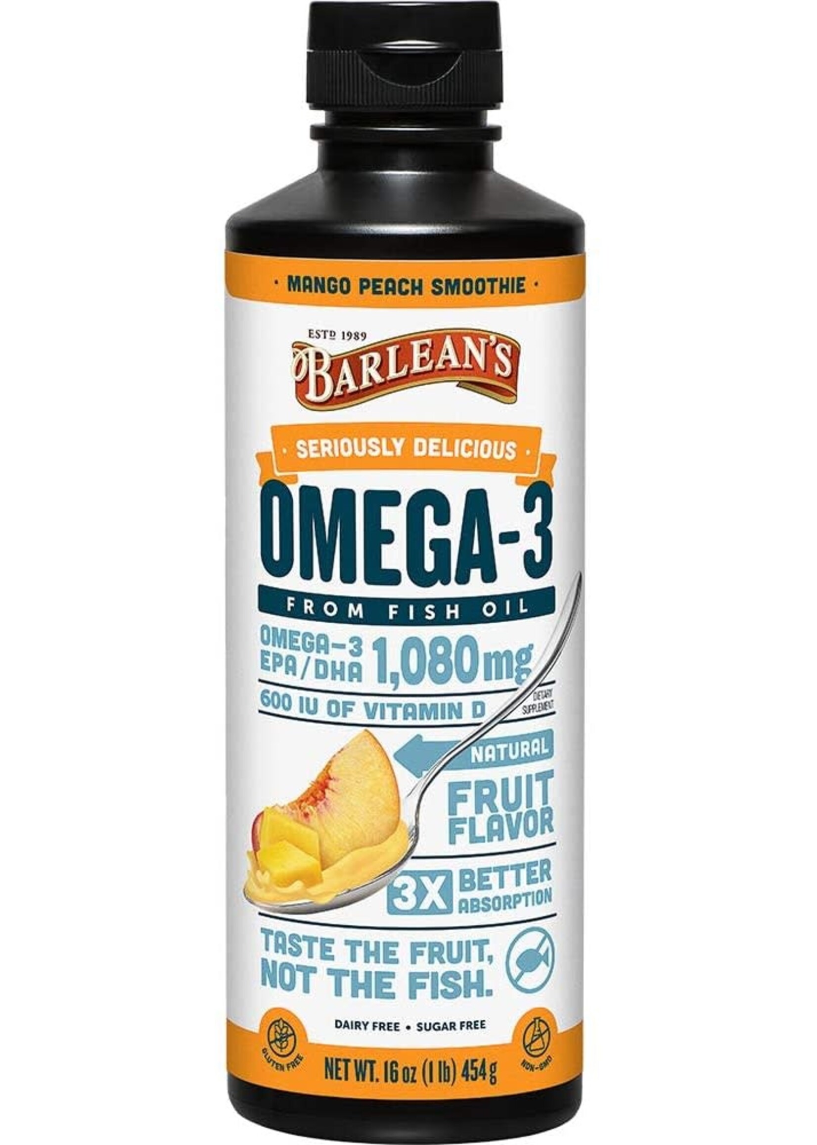 Barleans Barleans Omega 3 Fish Oil Peach Mango