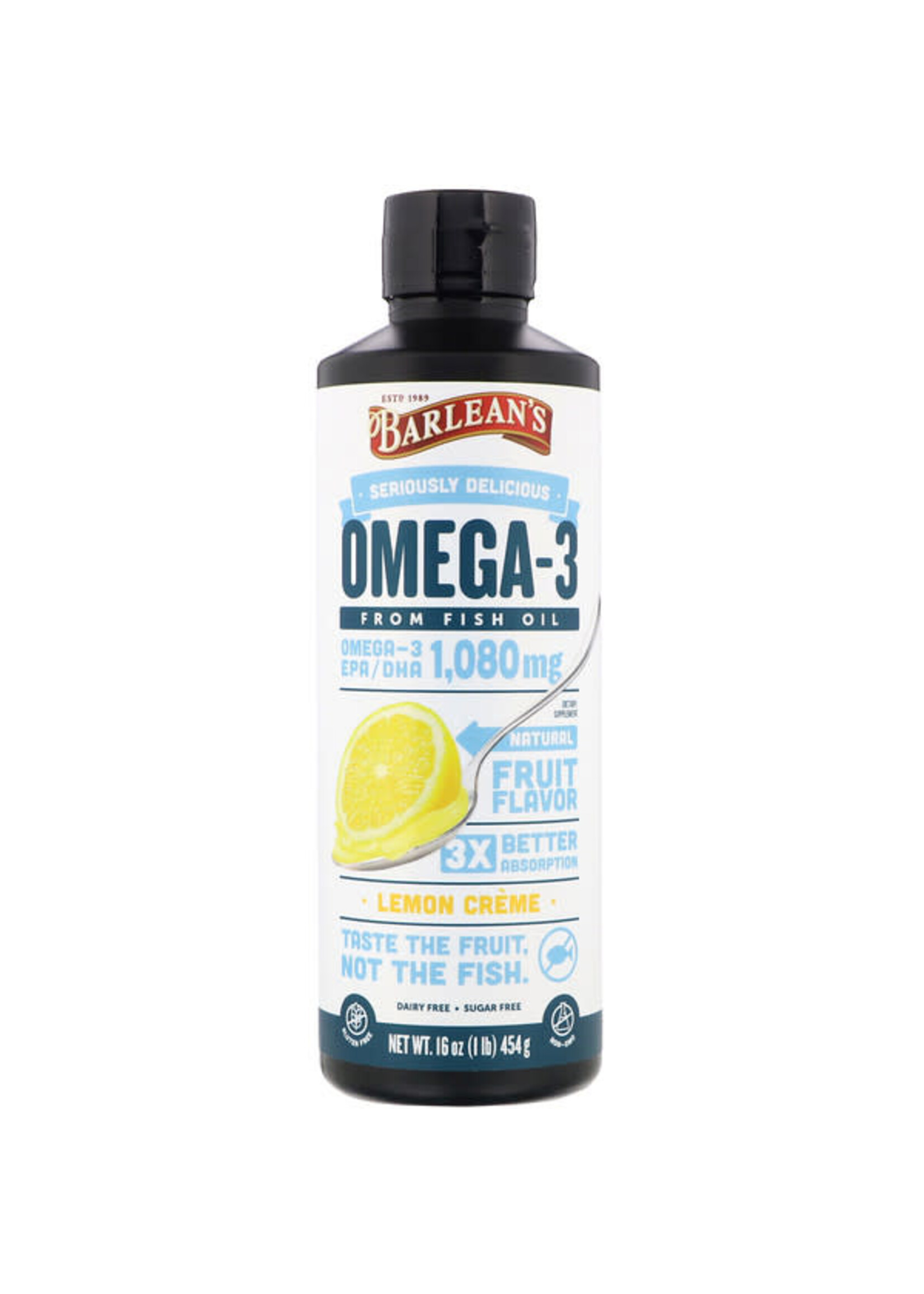 Barleans Barleans Omega 3 Fish Oil Lemon Creme