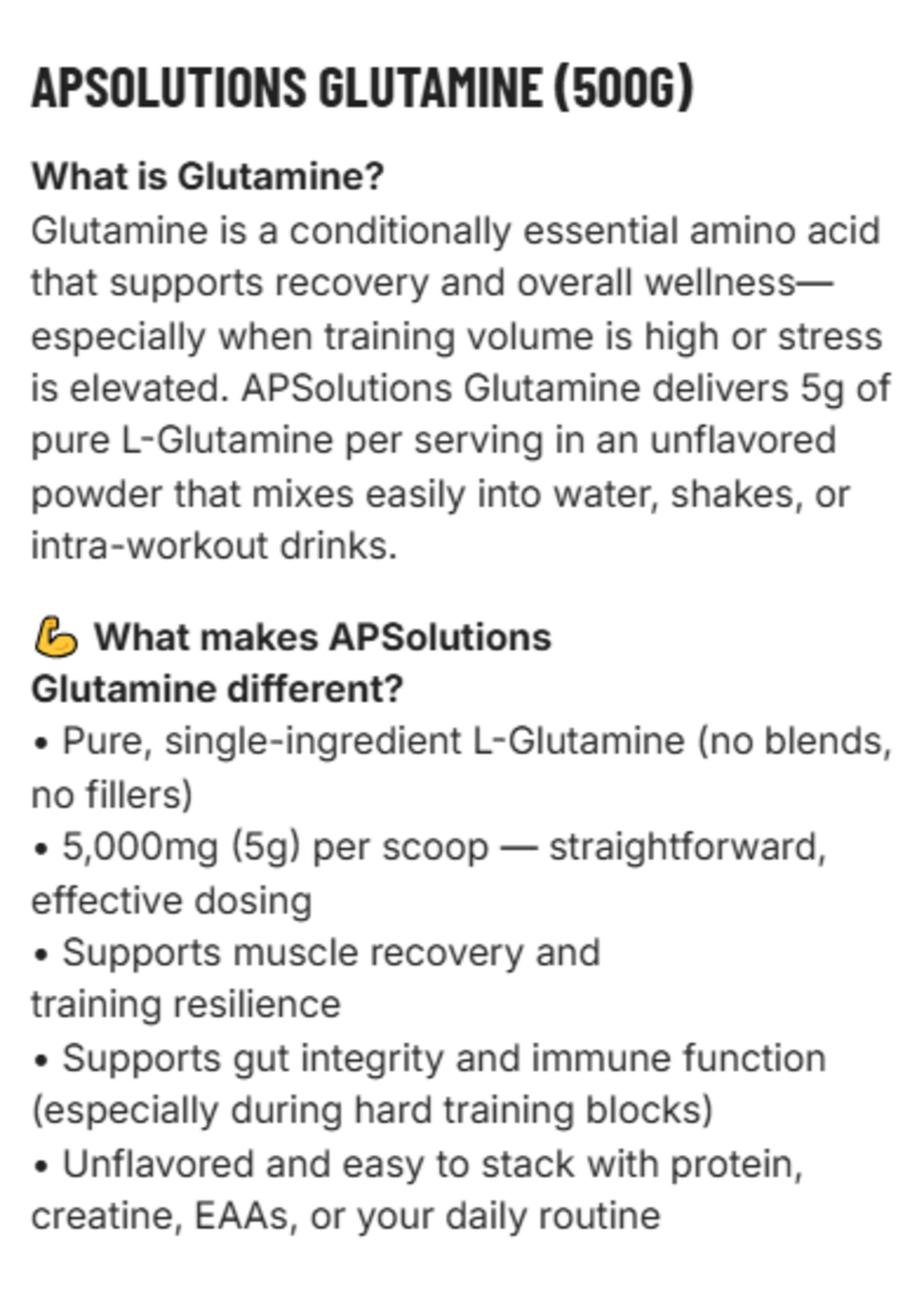 APS Glutamine