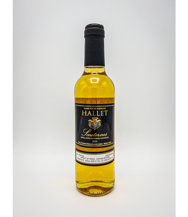 Chateau Hallet Sauternes 375ml 2020