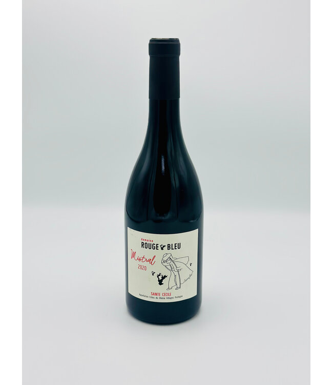 Rouge Bleu "Mistral" Sainte Cecile Côtes du Rhône 2020