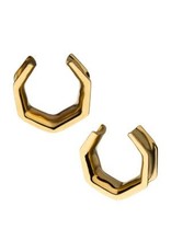 Gold PVD Demi Plug Hexagone Gold PVD