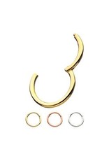 Gold Clickers Or blanc 14k 18 ga
