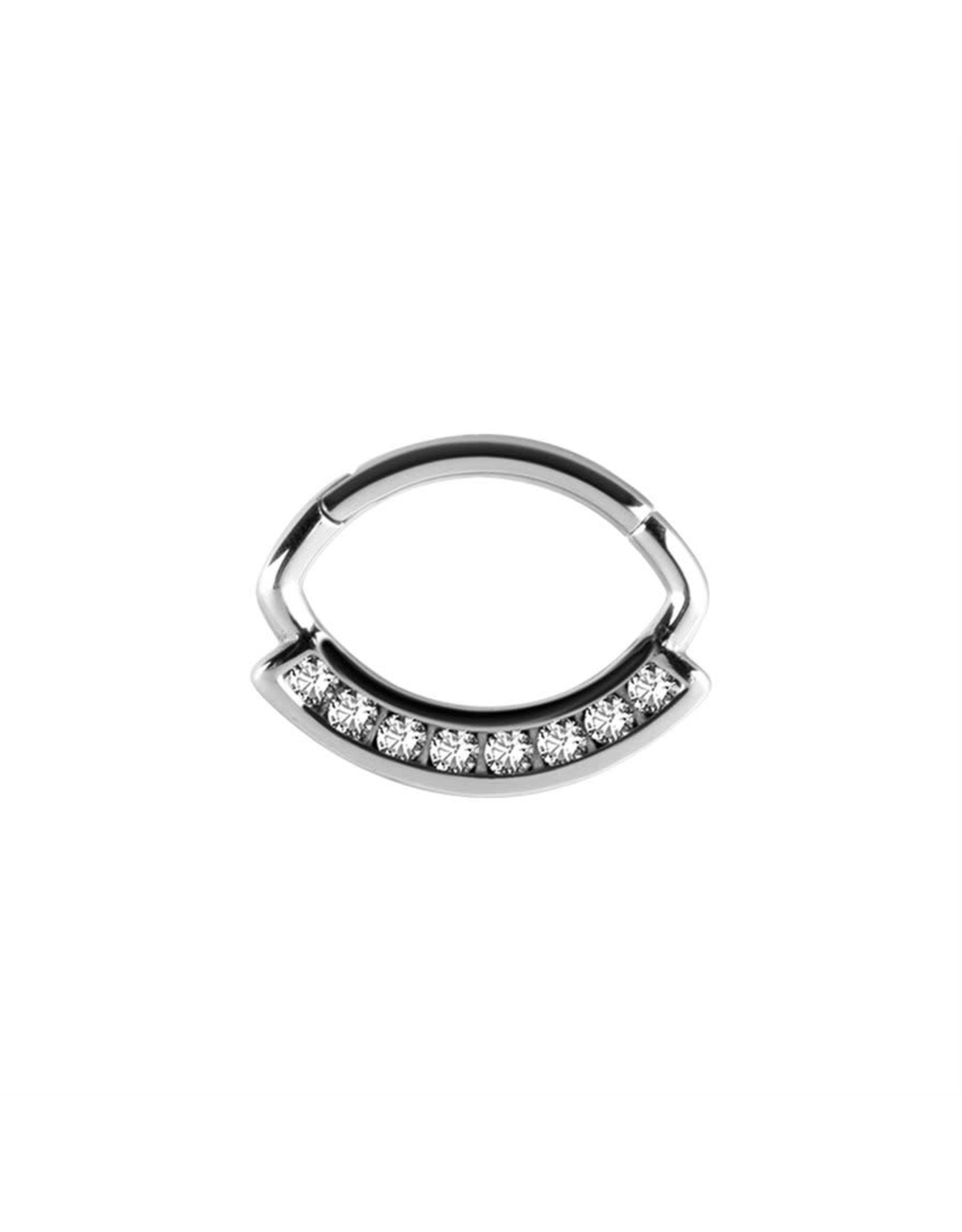 Stainless Septum Aztec Pierre cz 16 ga 6 mm