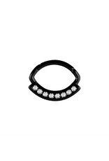 Stainless Septum Aztec Pierre cz 16 ga 6 mm