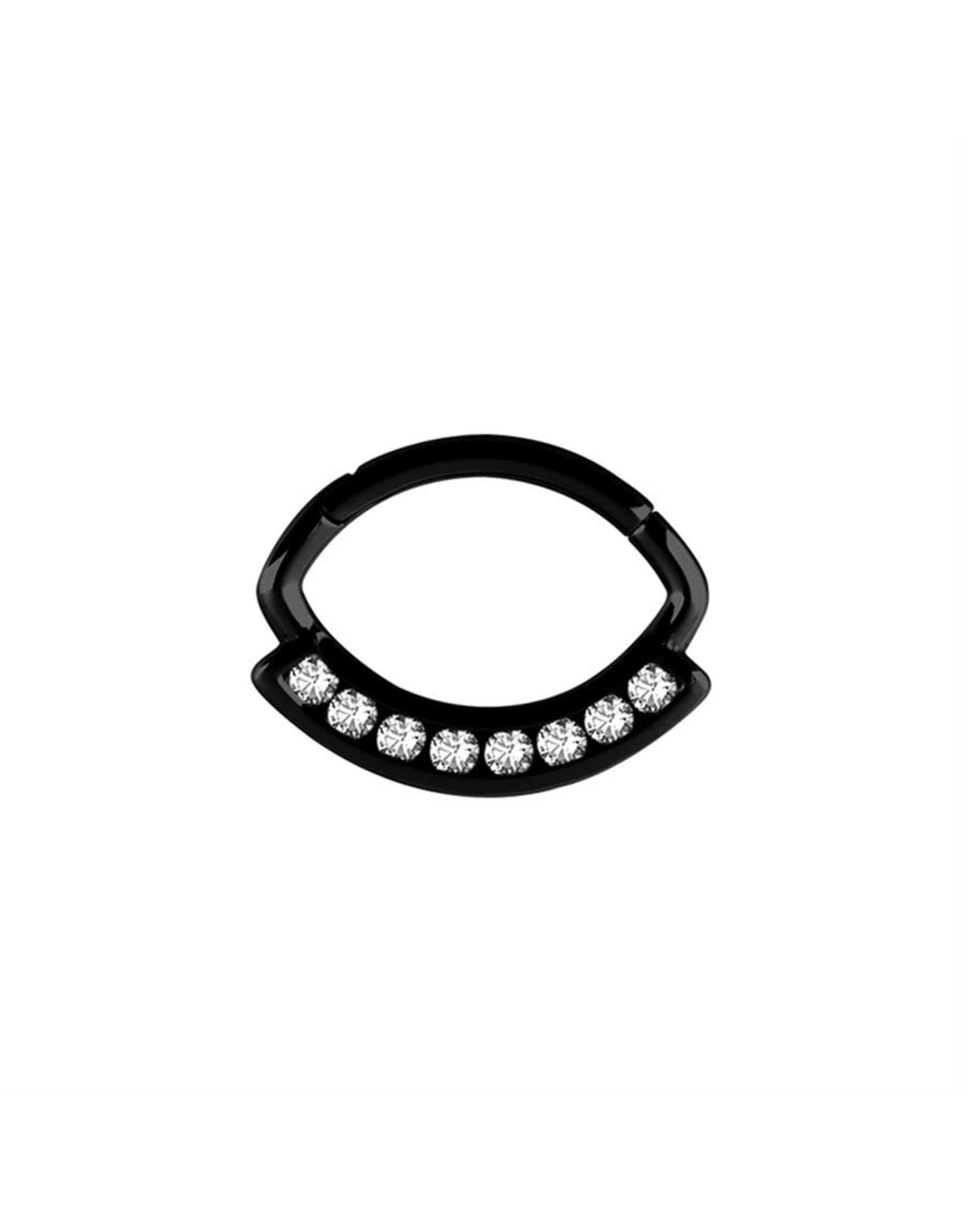 Stainless Septum Aztec Pierre cz 16 ga 6 mm