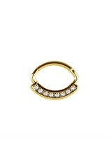 Stainless Septum Aztec Pierre cz 16 ga 6 mm