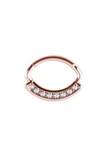 Stainless Septum Aztec Pierre cz 16 ga 6 mm