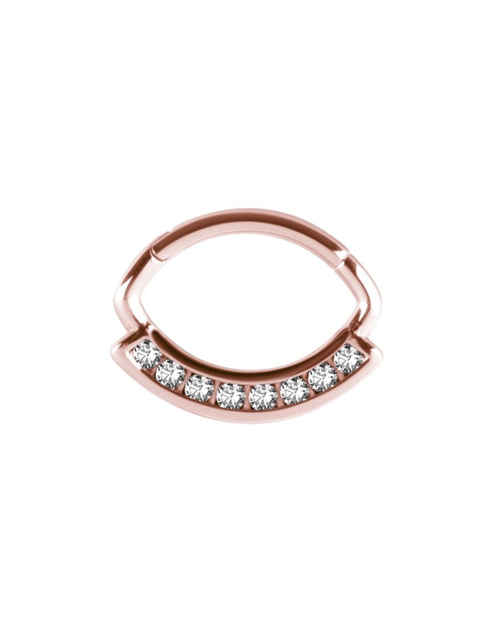 Stainless Septum Aztec Pierre cz 16 ga 6 mm