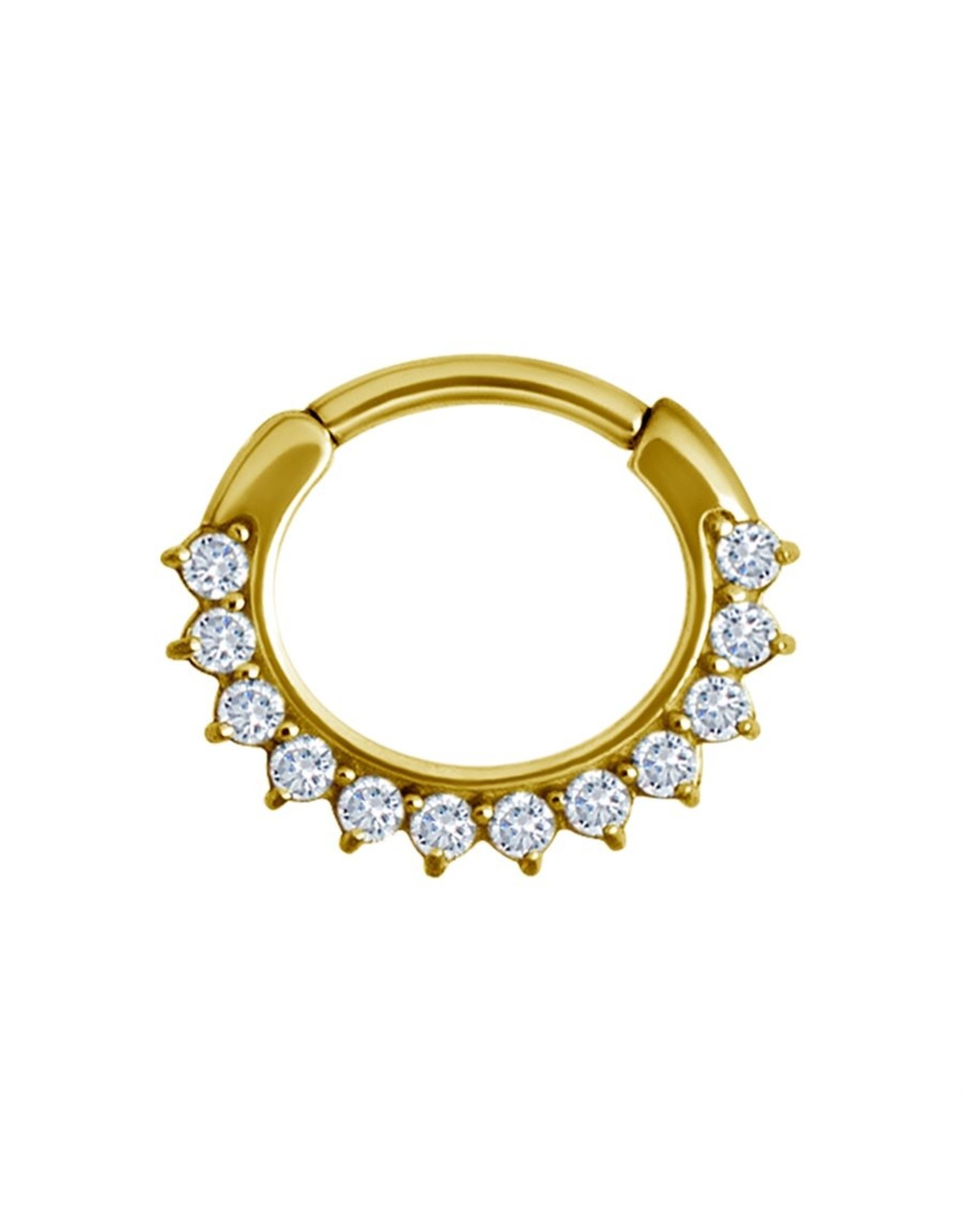 Gold PVD Septum Diamant Gold PVD 8mm