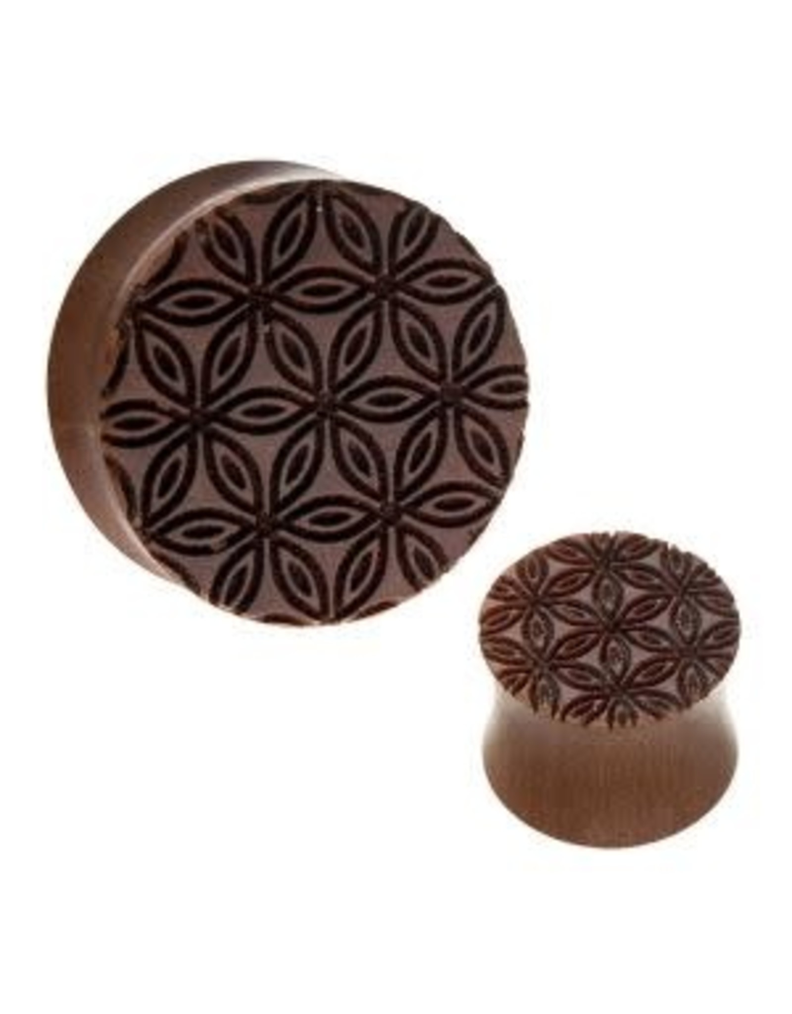 Wood Double Flared Flower Wood