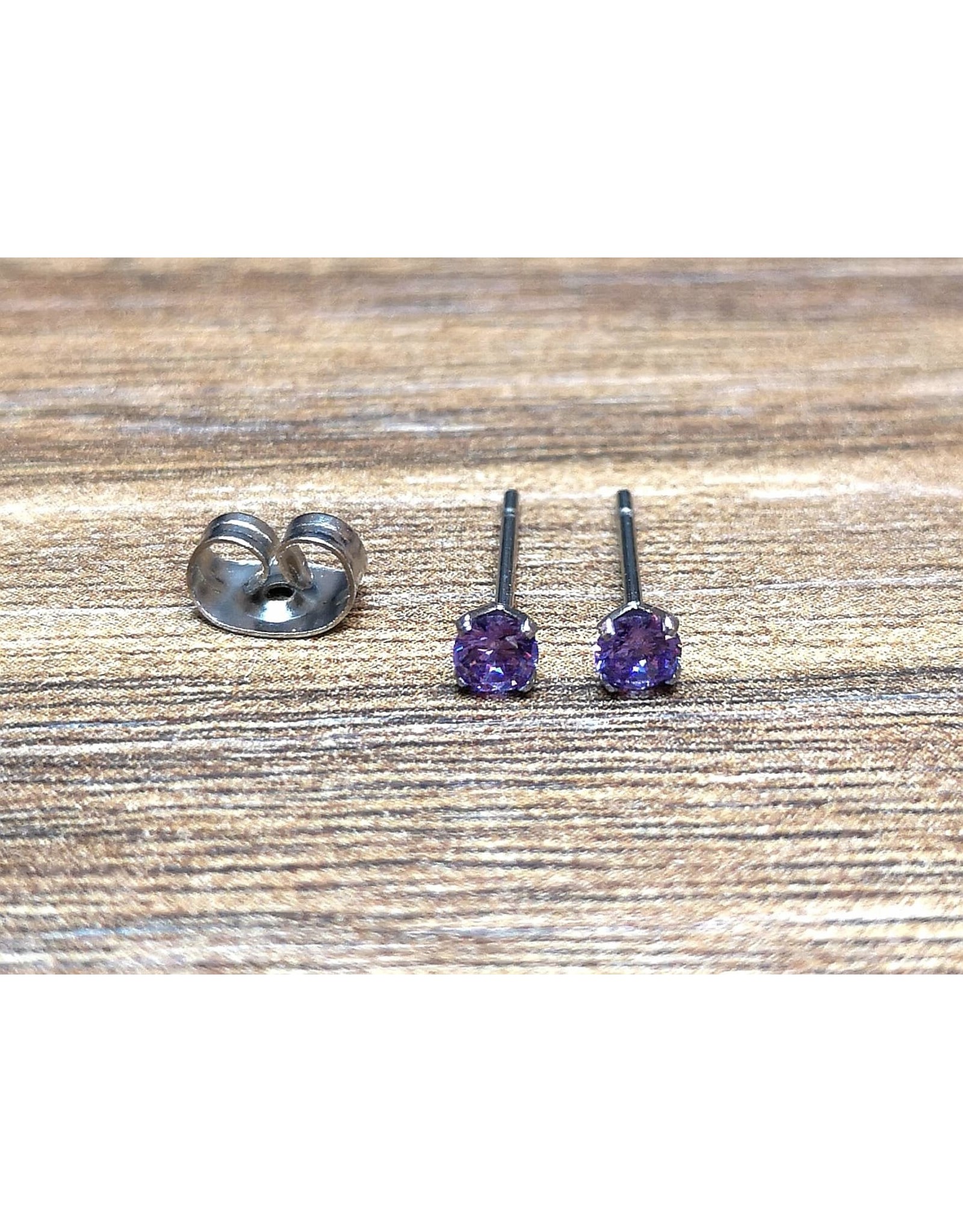 Stainless Boucle d'oreille Diamant Papillon