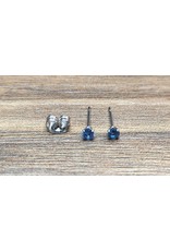 Stainless Boucle d'oreille Diamant Papillon