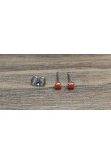 Stainless Boucle d'oreille Papillon Opale 3 mm