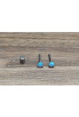 Stainless Boucle d'oreille Vissée Opale