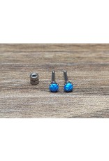 Stainless Boucle d'oreille Vissée Opale