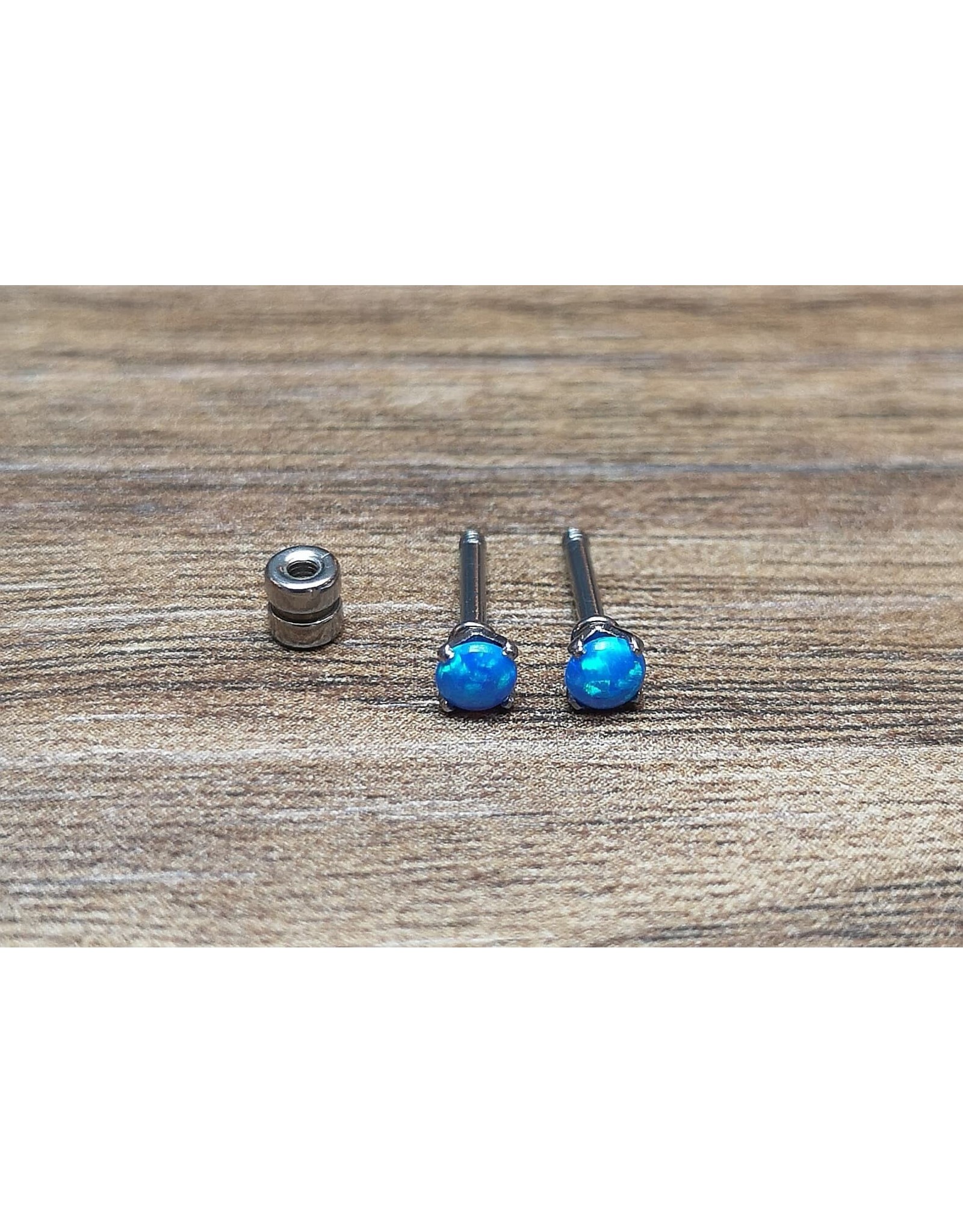 Stainless Boucle d'oreille Vissée Opale