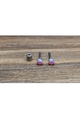 Stainless Boucle d'oreille Vissée Opale