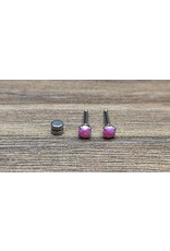Stainless Boucle d'oreille Vissée Opale