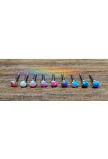 Stainless Boucle d'oreille Vissée Opale