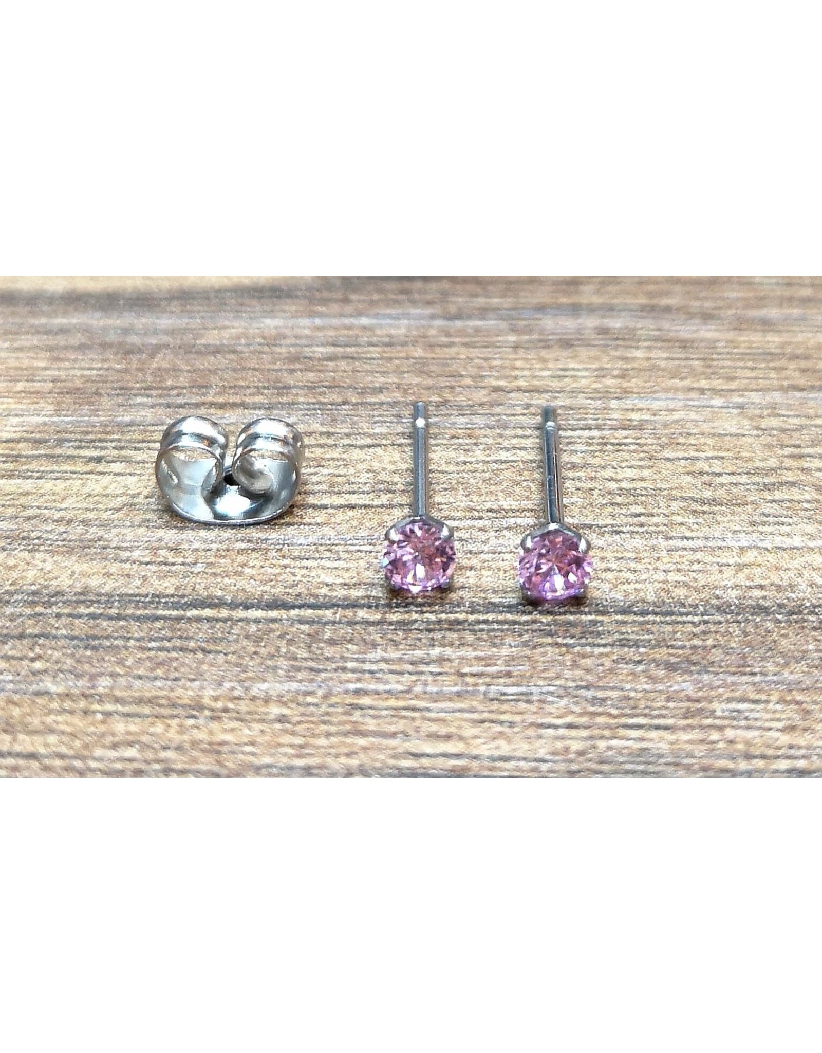 Stainless Boucle d'oreille Diamant Papillon