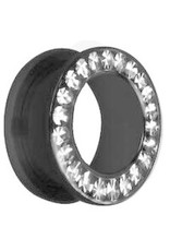 Stainless Flesh Tunnels Diamant
