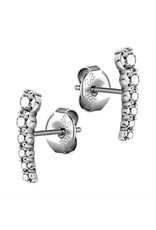 Stainless Boucle d'oreille 6 pierres