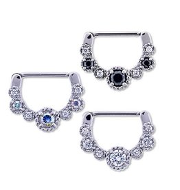 Stainless Clicker Sein cercle varié Diamant