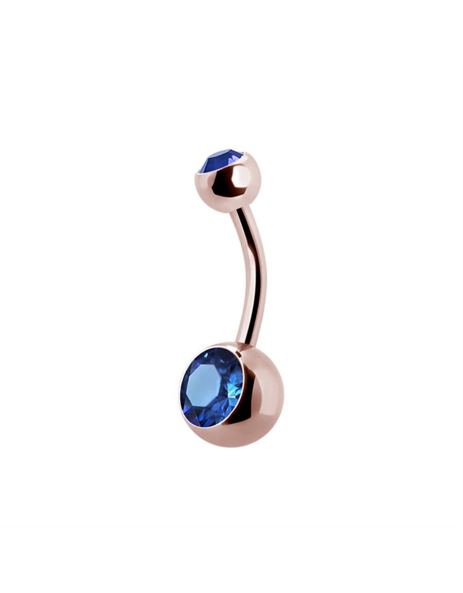 Rose Gold sur acier chirurgicale Nombril Rose Gold