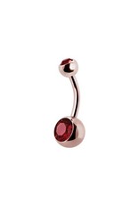 Rose Gold sur acier chirurgicale Nombril Rose Gold
