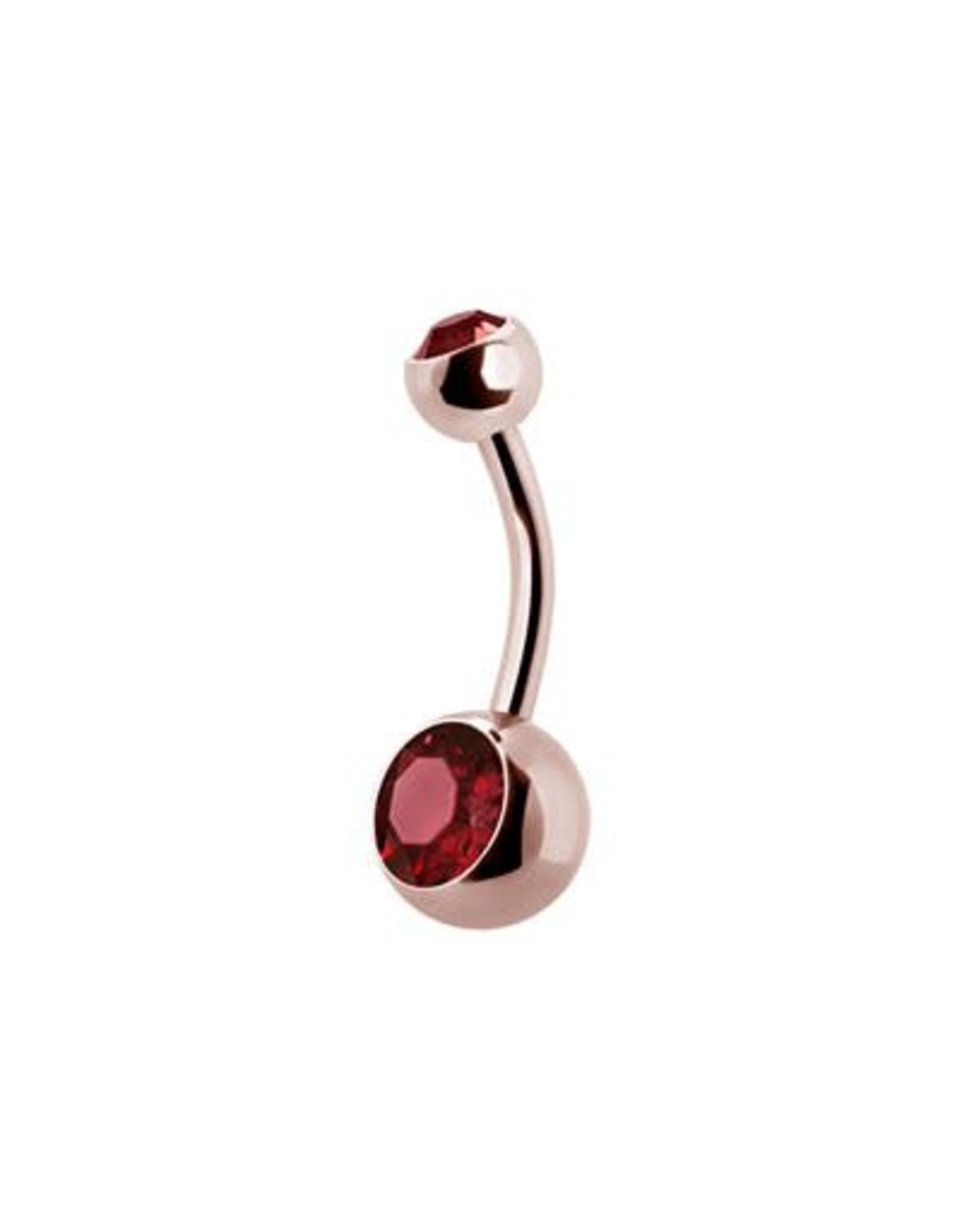 Rose Gold sur acier chirurgicale Nombril Rose Gold