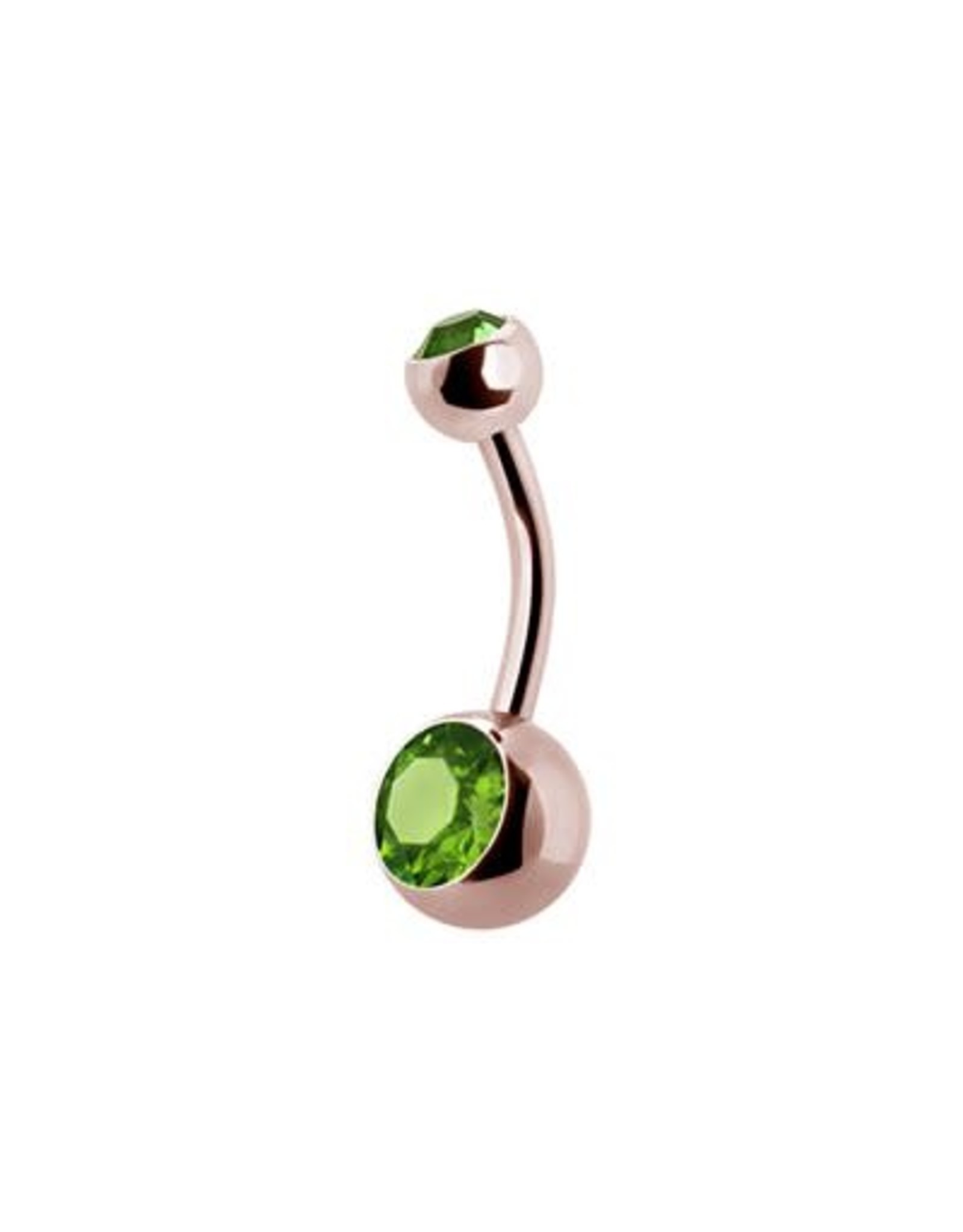 Rose Gold sur acier chirurgicale Nombril Rose Gold